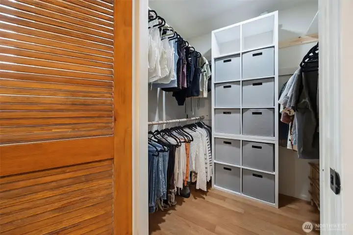 Primary walk in closet