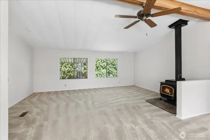 Keep warm and cozy in the winter months with your freestanding wood stove.