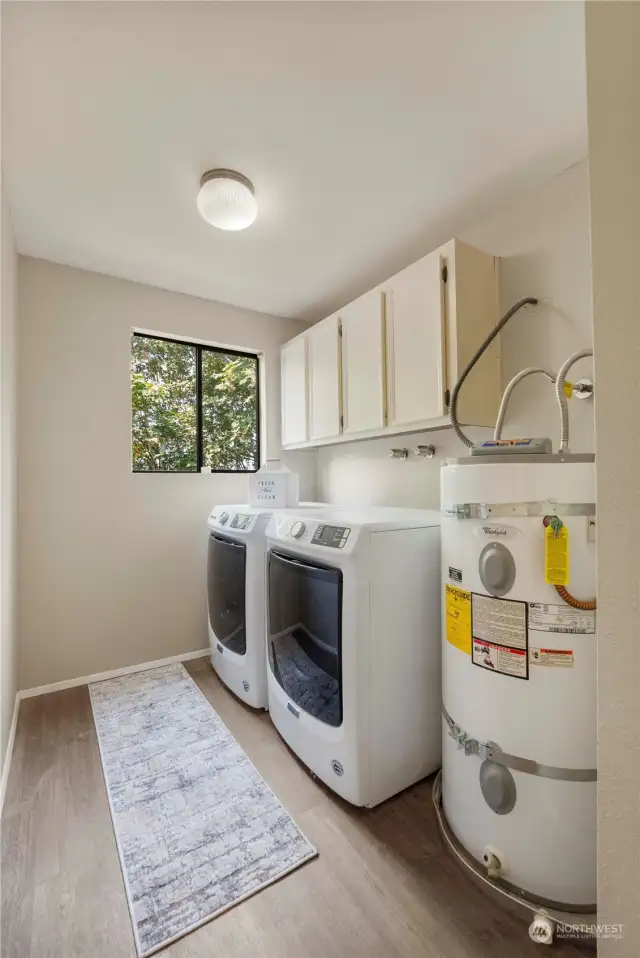 Laundry room main floor near garage