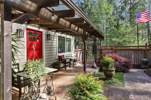 Front Entry with private courtyard