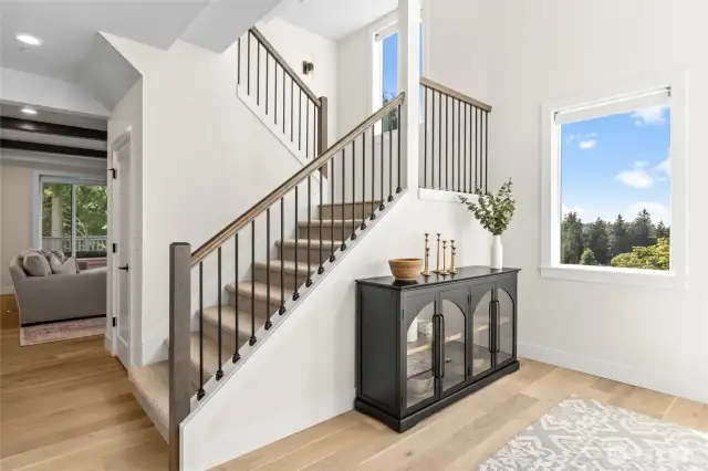 Light and bright vaulted entry