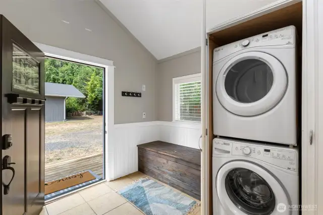 Stackable Washer and Dryer on the main level