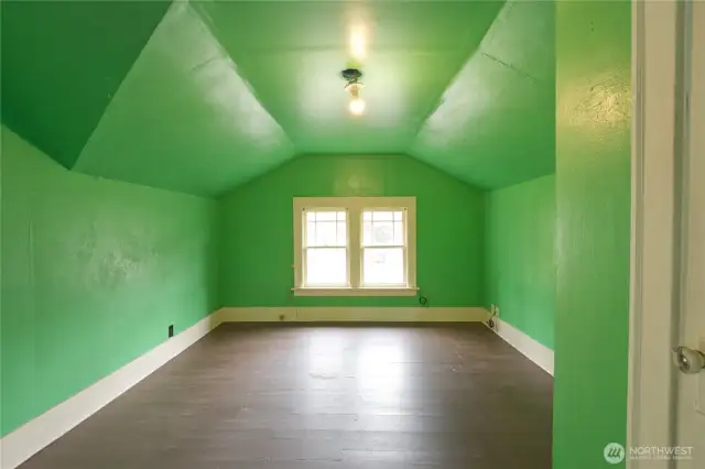 One of the larger bedrooms upstairs.
