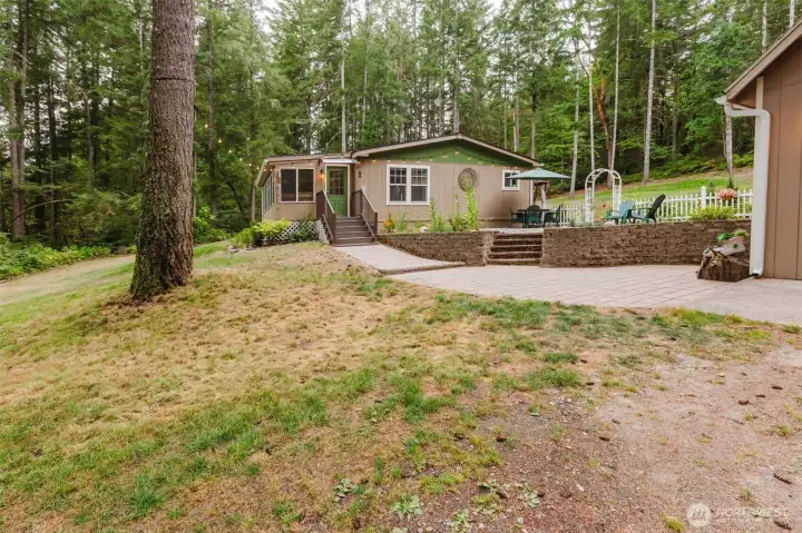 Main entryway with walk way