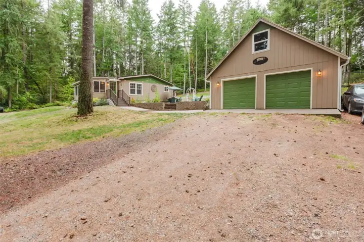 Two car garage