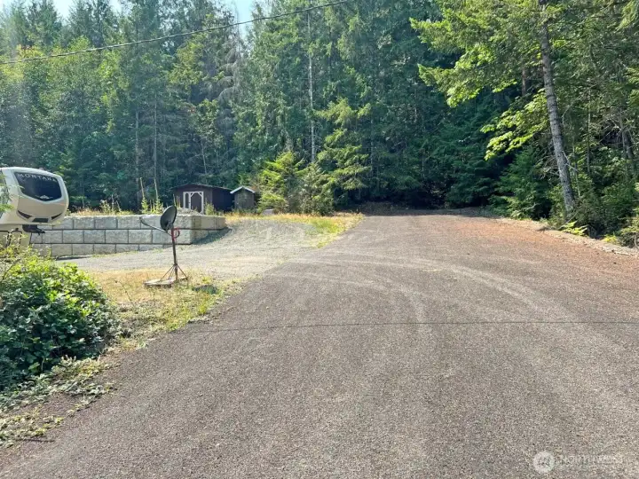 Paved road access to the site.
