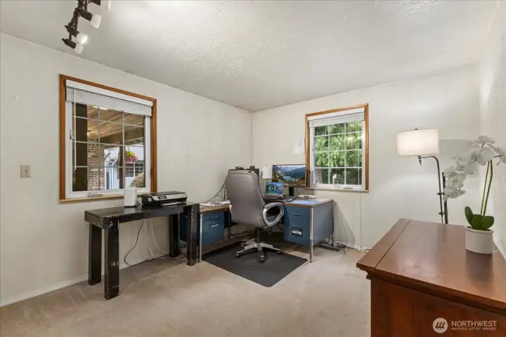 Bedroom currently being used as home office