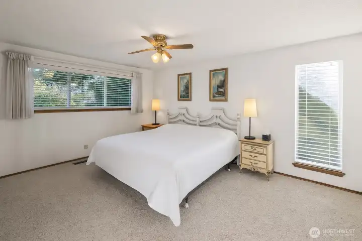 Primary suite - digitally changed bedspread and removed furnishings