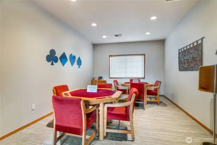 Private card room.