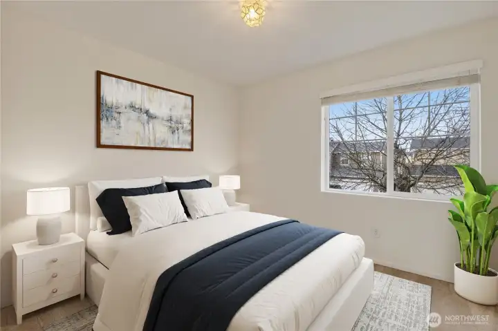 Upper Level Guest Bedroom - *Photo has been virtually staged
