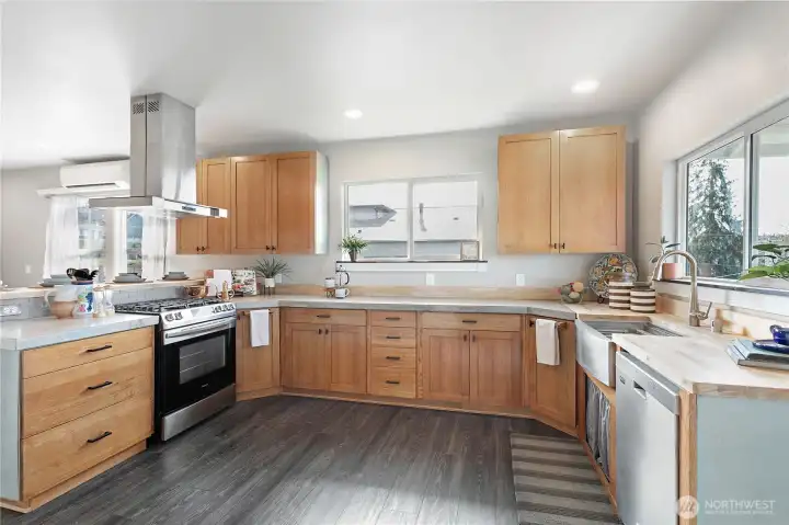 Large custom kitchen