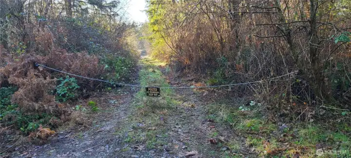 There is an easement to access the property.