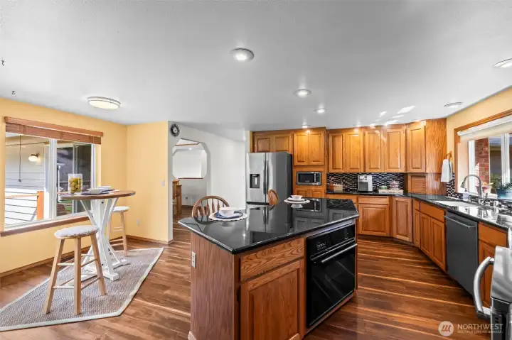 Plenty of space to cook while entertaining your guests!