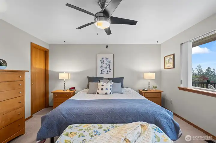 Primary Bedroom on the main level.