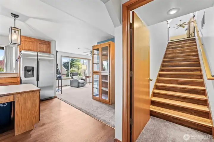 Downstairs ADU with a private door from the main house.