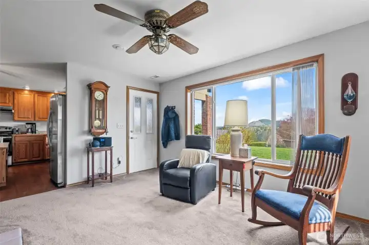 Living room in the ADU