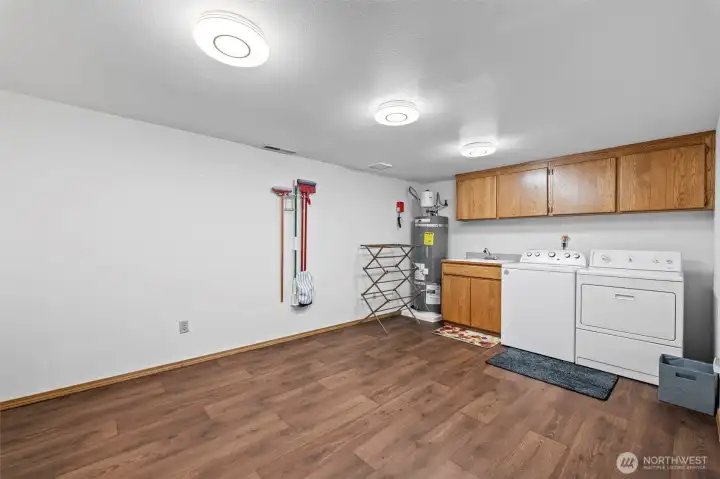 Expansive laundry room in the ADU.  Could even be used for a craft room, there is so much space.