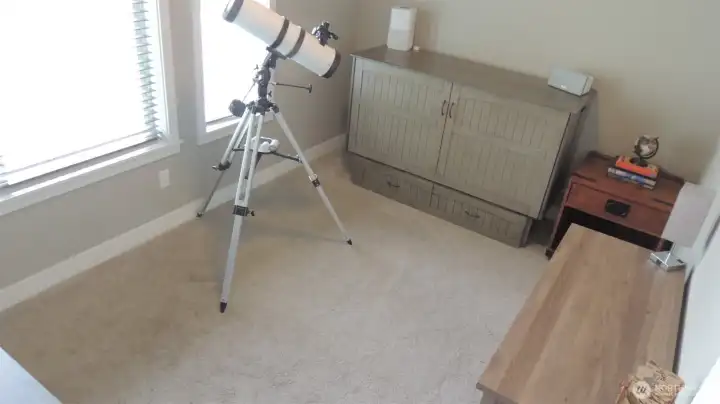 Office is located off the entry and faces the front of the house