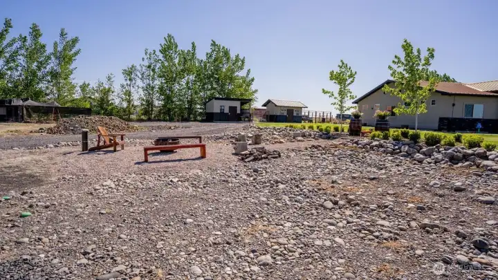 Fire pit and additional room for recreation Fire pit and additional room for recreation