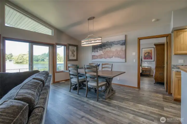 Large dining space for formal meals
