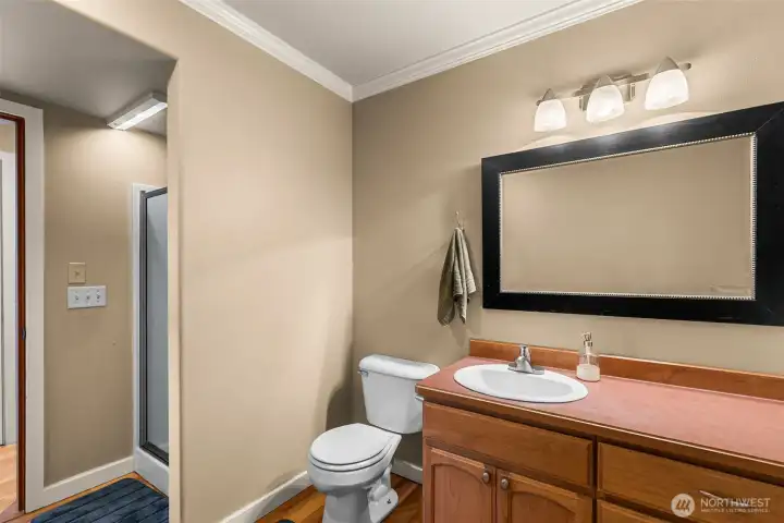 3/4 bath on lower level 3/4 bath on lower level