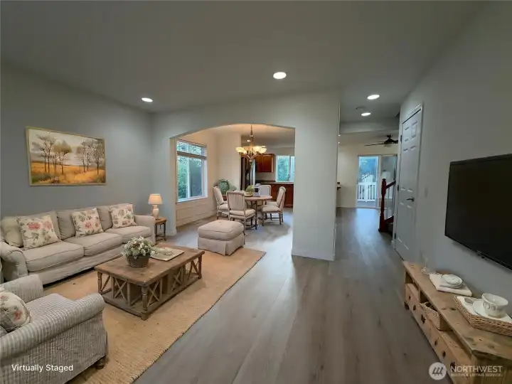 Living Rm looking from Entry (virtually staged) Living Rm looking from Entry (virtually staged)