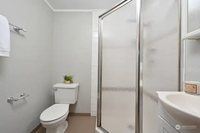 In-suite bathroom with shower