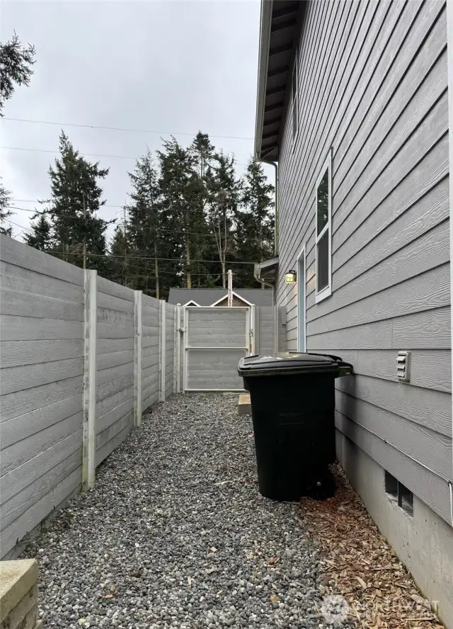 Side yard view.