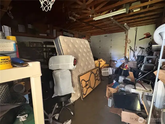 Inside the garage