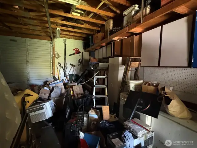 Inside the garage