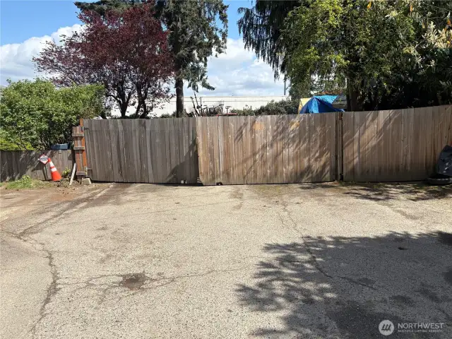 Dead end street fenced