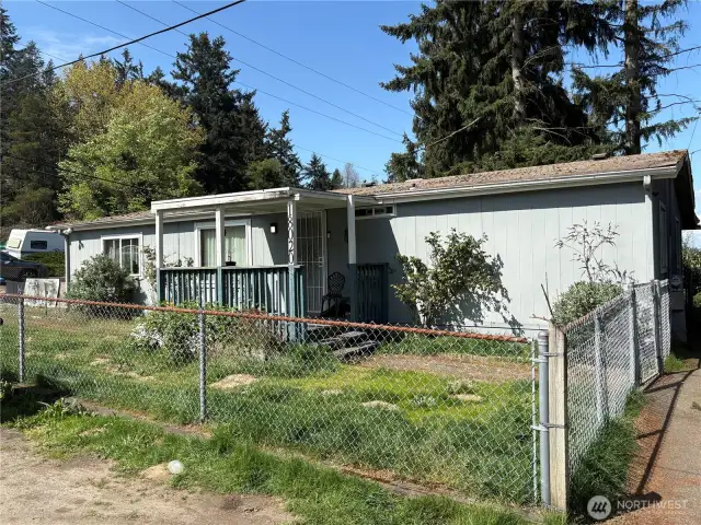 Another angle of the front of the home