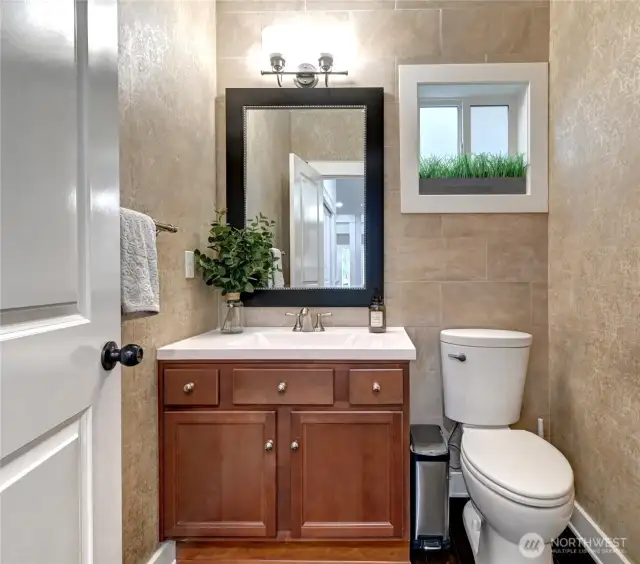 Half bathroom on main floor.