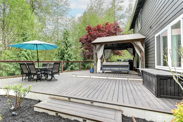 Outdoor living space with room for everything you could want.