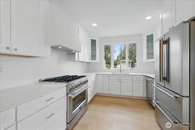 Kitchen with new appliance