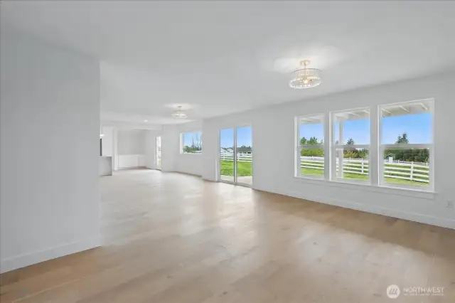 Large windows with an abundance of light