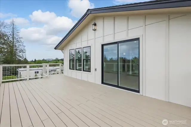 Upstairs deck