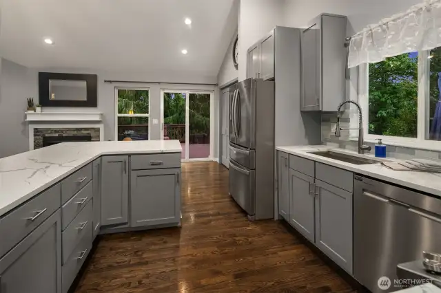Freshly updated kitchen.