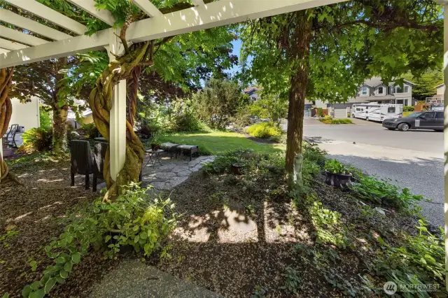 From the front of the home