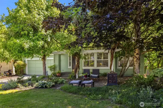 Enjoy the zen underneath your mature landscaping!