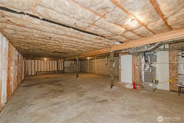 Huge unfinished basement with endless potential