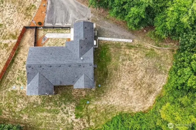 Bird’s eye view of the property layout