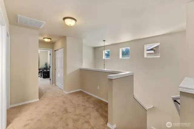 More space up the stairs.