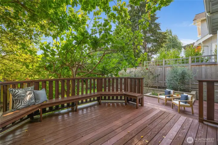back yard deck off of dining room