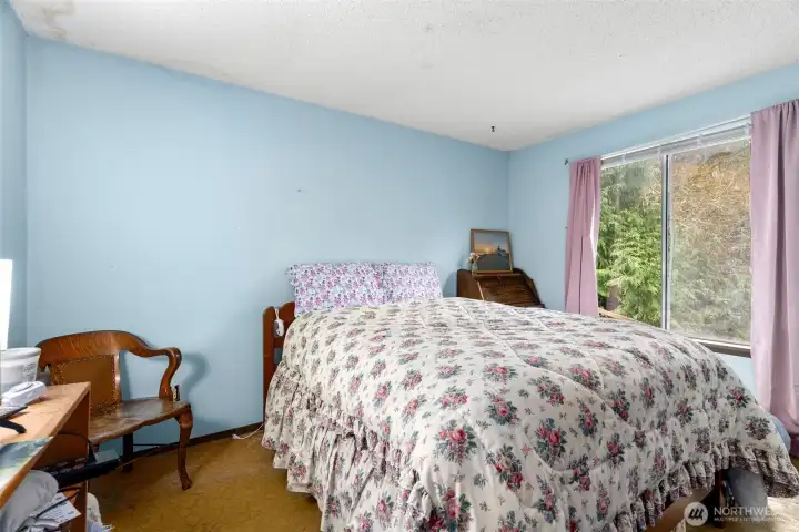 2nd bedroom with a territirial view