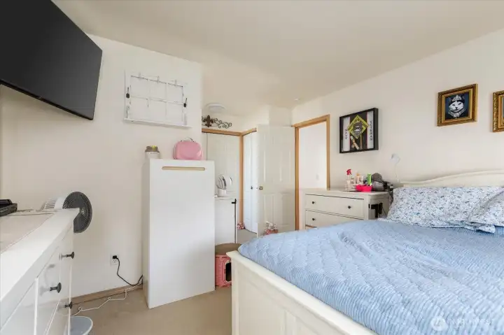 Spacious primary with tons of closet space