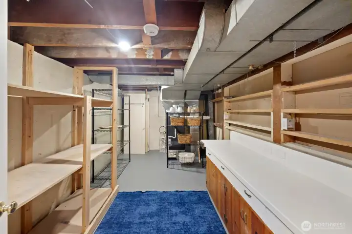 Pantry with plenty of storage