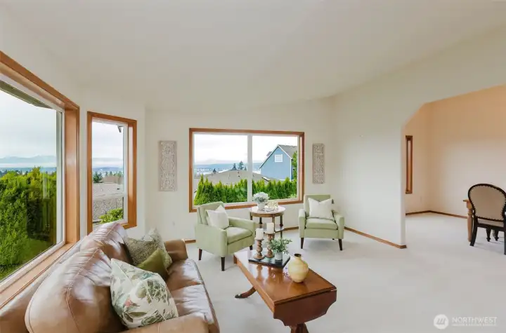 Large Living Room with expansive view