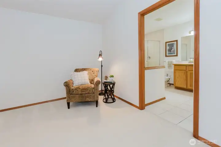 Primary has room for a private reading (or writing) nook