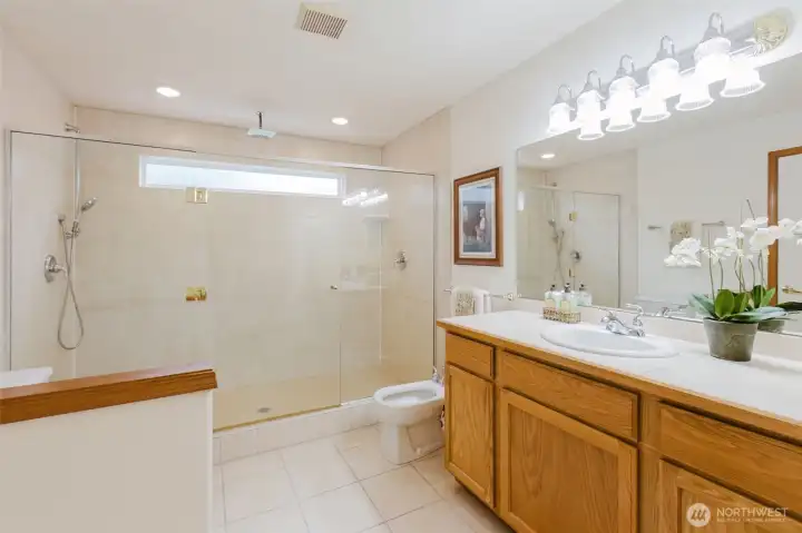 Primary ensuite - huge shower!